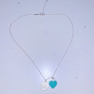 Tiffany Blue® Double Heart Tag Pendant authentic